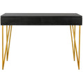 SAFAVIEH Ladonna Bureau 2 tiroirs en pin naturel