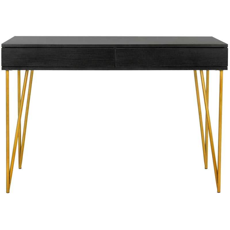 SAFAVIEH Ladonna Bureau 2 tiroirs en pin naturel