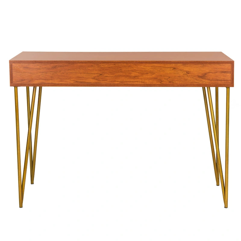 SAFAVIEH Ladonna Bureau 2 tiroirs en pin naturel