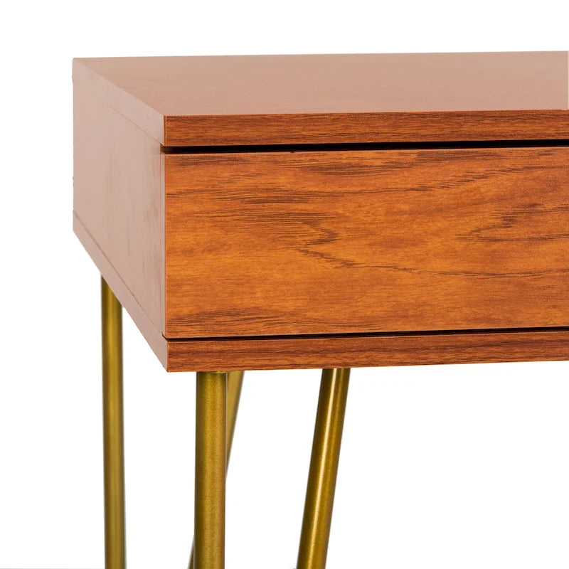 SAFAVIEH Ladonna Bureau 2 tiroirs en pin naturel