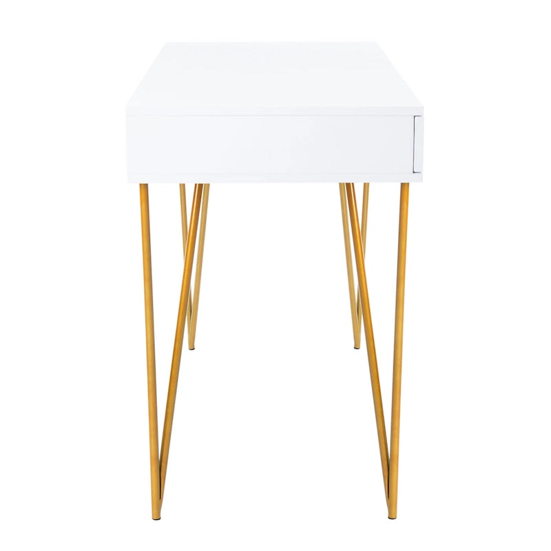 SAFAVIEH Ladonna Bureau 2 tiroirs en pin naturel