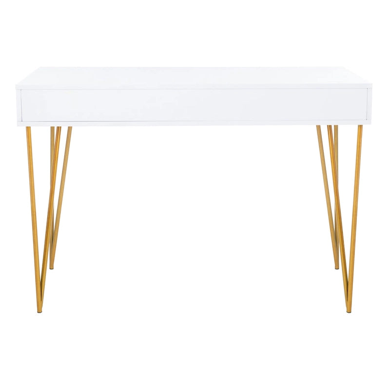 SAFAVIEH Ladonna Bureau 2 tiroirs en pin naturel