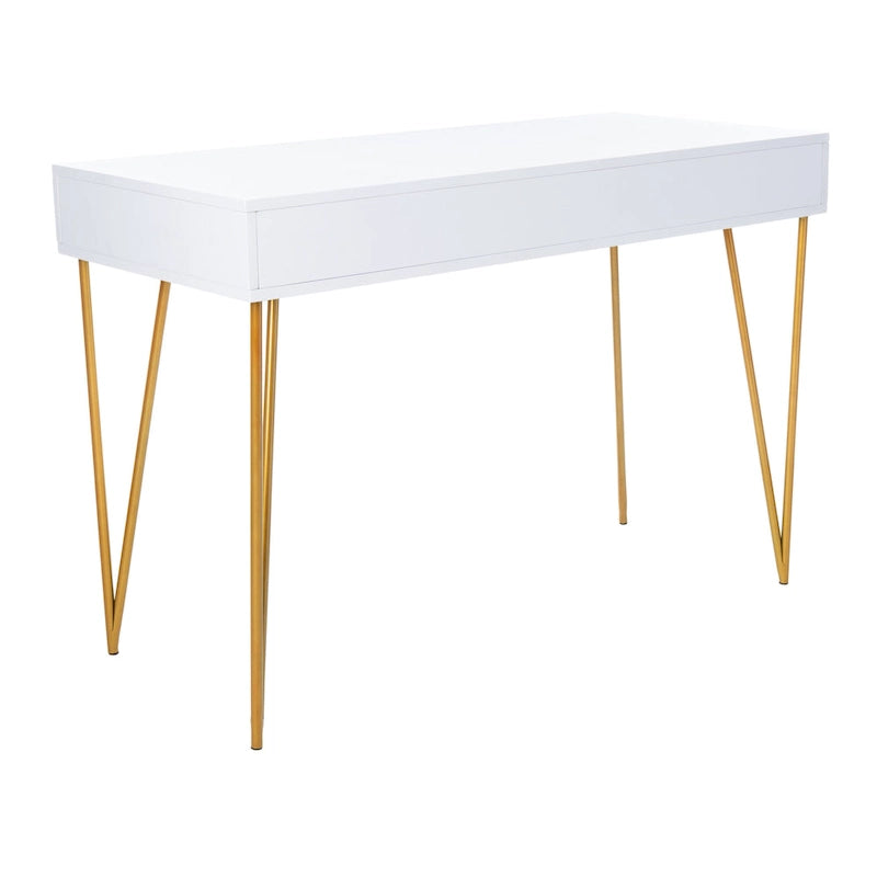 SAFAVIEH Ladonna Bureau 2 tiroirs en pin naturel