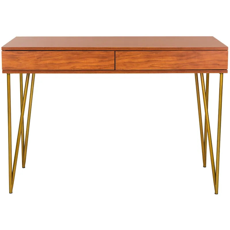 Bureau 2 tiroirs SAFAVIEH Pine Naturel