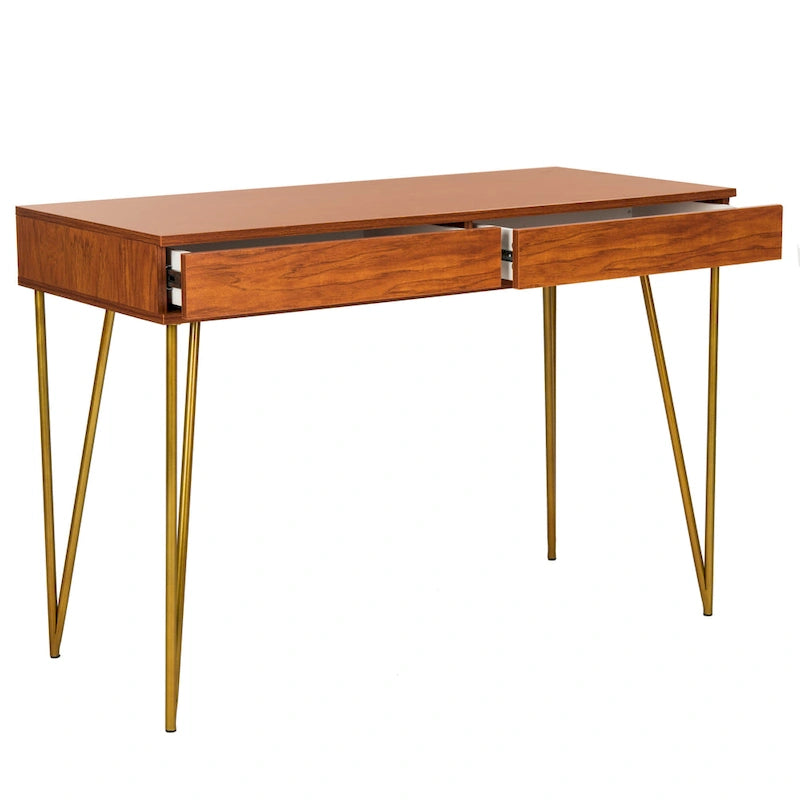 Bureau 2 tiroirs SAFAVIEH Pine Naturel