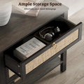 Two Bohemian Nightstands:Black,White,Cherry
