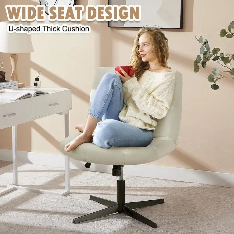 Javlergo Chaise de Bureau sans Accoudoirs sans Roulettes, Chaise de Bureau Chaise d'Ordinateur