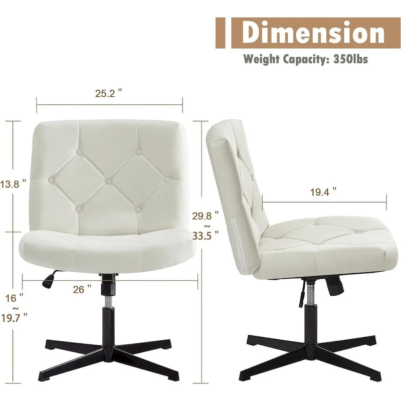 Javlergo Chaise de Bureau sans Accoudoirs sans Roulettes, Chaise de Bureau Chaise d'Ordinateur