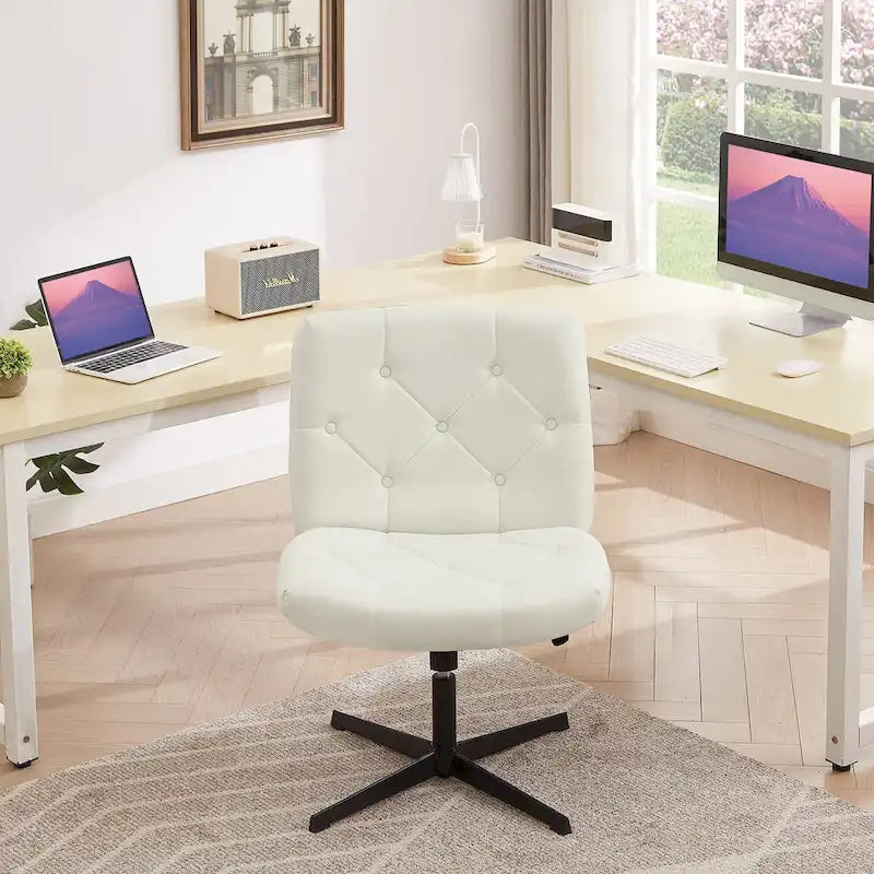 Javlergo Chaise de Bureau sans Accoudoirs sans Roulettes, Chaise de Bureau Chaise d'Ordinateur