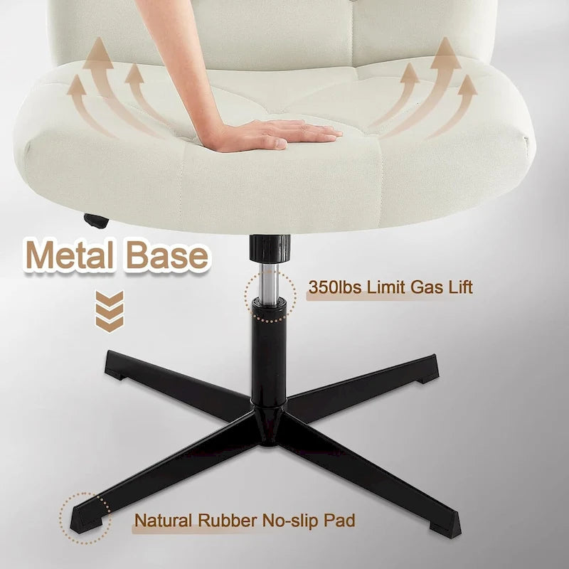 Javlergo Chaise de Bureau sans Accoudoirs sans Roulettes, Chaise de Bureau Chaise d'Ordinateur