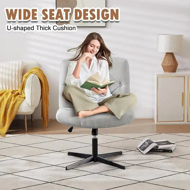 Javlergo Chaise de Bureau sans Accoudoirs sans Roulettes, Chaise de Bureau Chaise d'Ordinateur