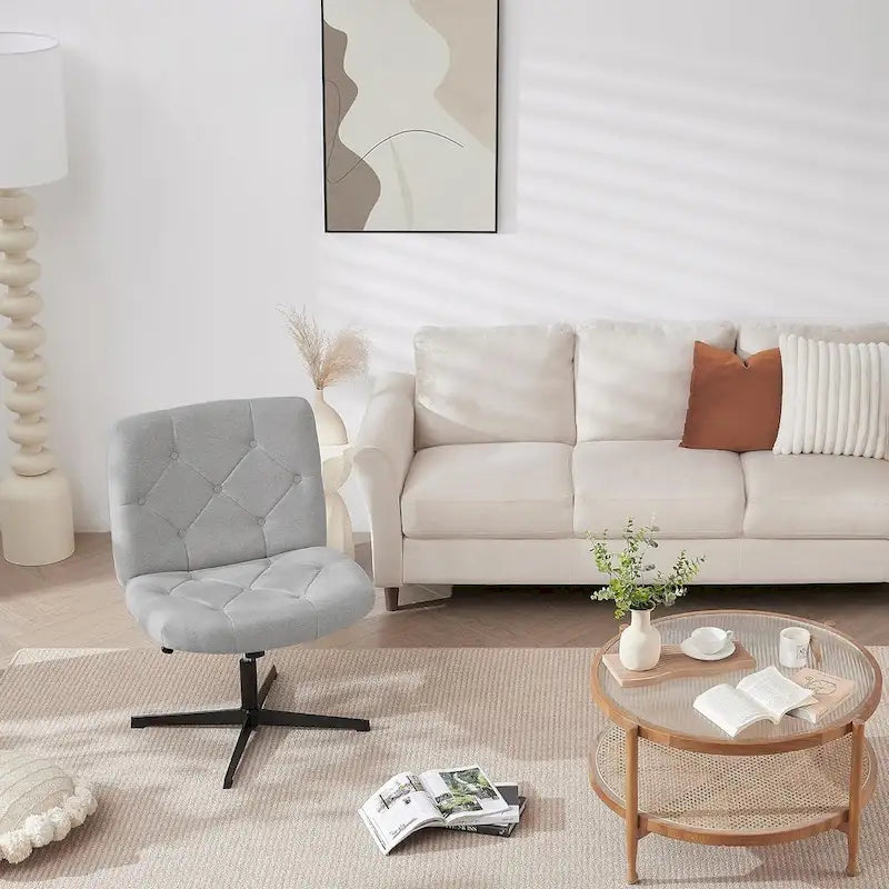 Javlergo Chaise de Bureau sans Accoudoirs sans Roulettes, Chaise de Bureau Chaise d'Ordinateur