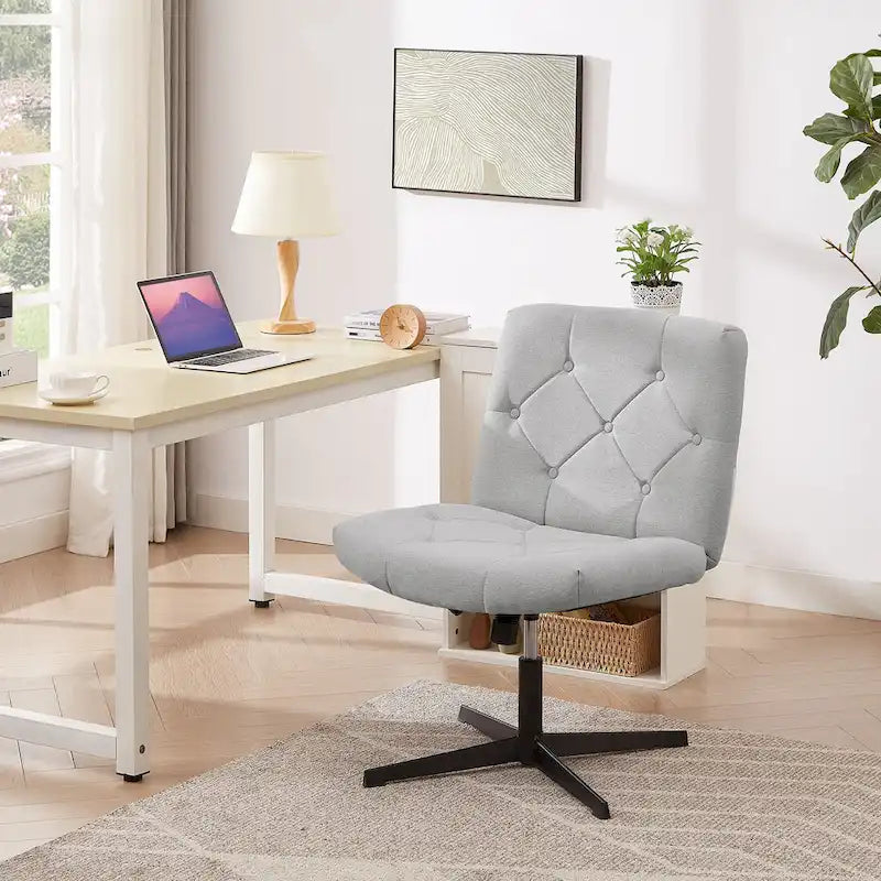 Javlergo Chaise de Bureau sans Accoudoirs sans Roulettes, Chaise de Bureau Chaise d'Ordinateur