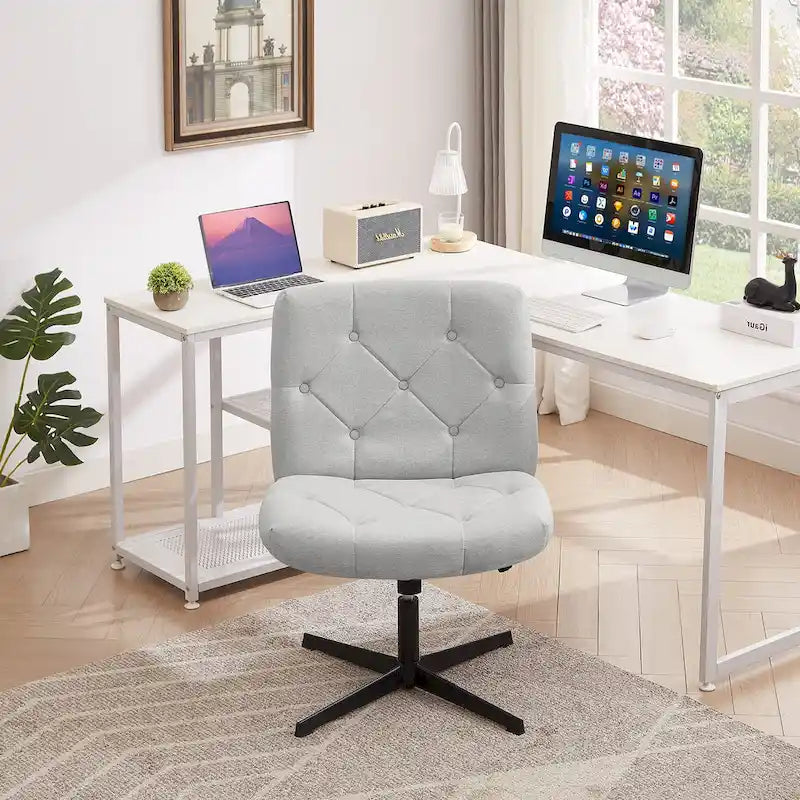 Javlergo Chaise de Bureau sans Accoudoirs sans Roulettes, Chaise de Bureau Chaise d'Ordinateur