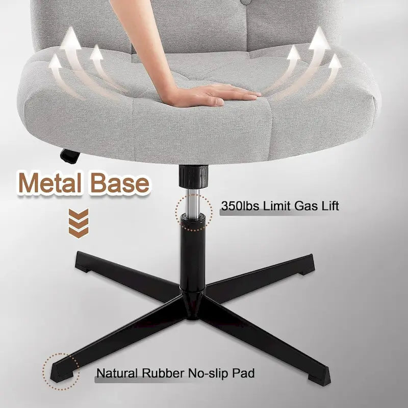 Javlergo Chaise de Bureau sans Accoudoirs sans Roulettes, Chaise de Bureau Chaise d'Ordinateur
