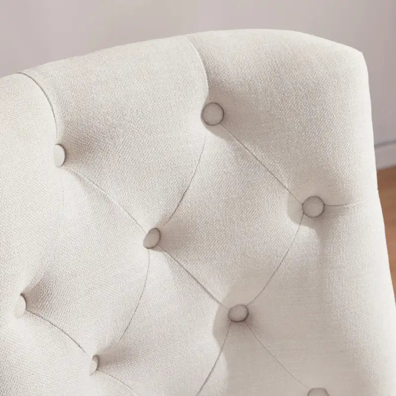 Chaise de bureau pivotante rembourrée, chaise de bureau à domicile sans accoudoirs, chaise d'ordinateur réglable en hauteur avec roulettes pour l'étude