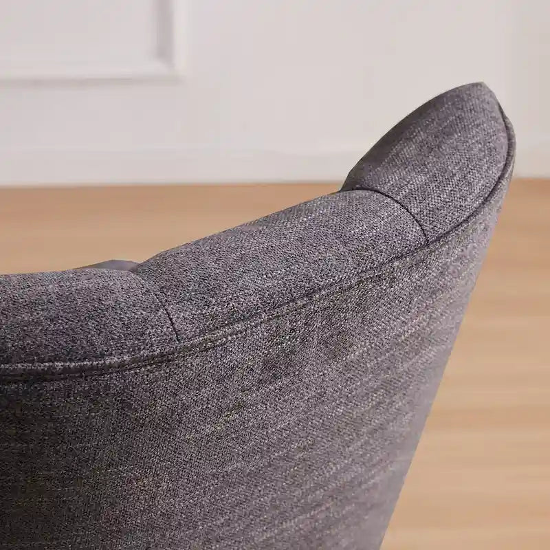 Chaise de bureau pivotante rembourrée, chaise de bureau à domicile sans accoudoirs, chaise d'ordinateur réglable en hauteur avec roulettes pour l'étude