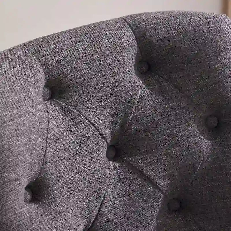 Chaise de bureau pivotante rembourrée, chaise de bureau à domicile sans accoudoirs, chaise d'ordinateur réglable en hauteur avec roulettes pour l'étude