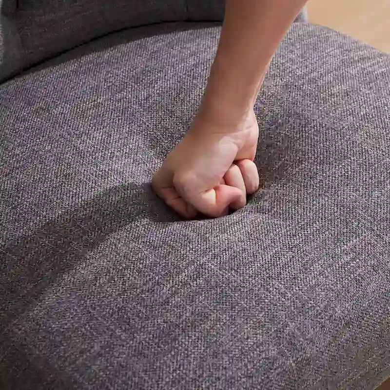 Chaise de bureau pivotante rembourrée, chaise de bureau à domicile sans accoudoirs, chaise d'ordinateur réglable en hauteur avec roulettes pour l'étude