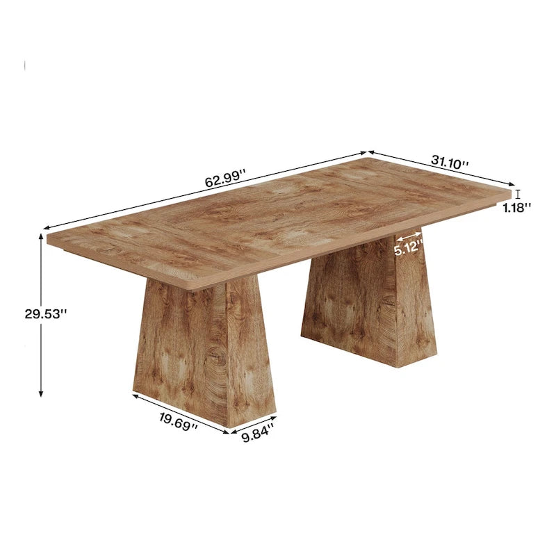 Bureau de direction moderne de 63 pouces, grande table de conférence informatique