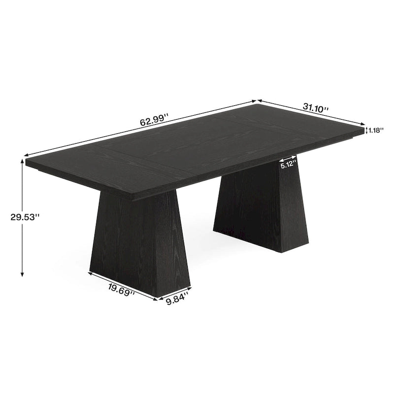 Bureau de direction moderne de 63 pouces, grande table de conférence informatique