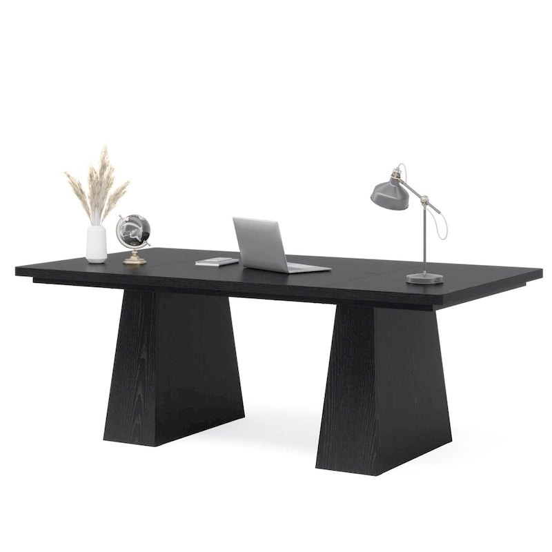 Bureau de direction moderne de 63 pouces, grande table de conférence informatique