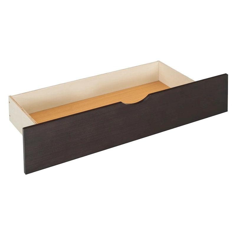 Lit plateforme en bois rotin bohème Queen avec tête de lit en bois, lit gigogne et 2 tiroirs de rangement