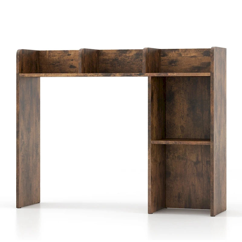 Costway Étagère de bureau Bibliothèque Organisateur de rangement de bureau Présentoir