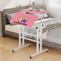 Pupitres roulants portables de 49,5 pouces, petits bureaux debout réglables en hauteur, bureaux debout mobiles avec roulettes