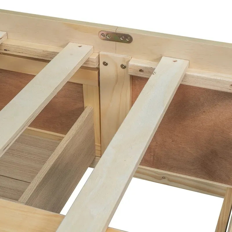Lit plate-forme Queen Size avec 6 tiroirs de rangement