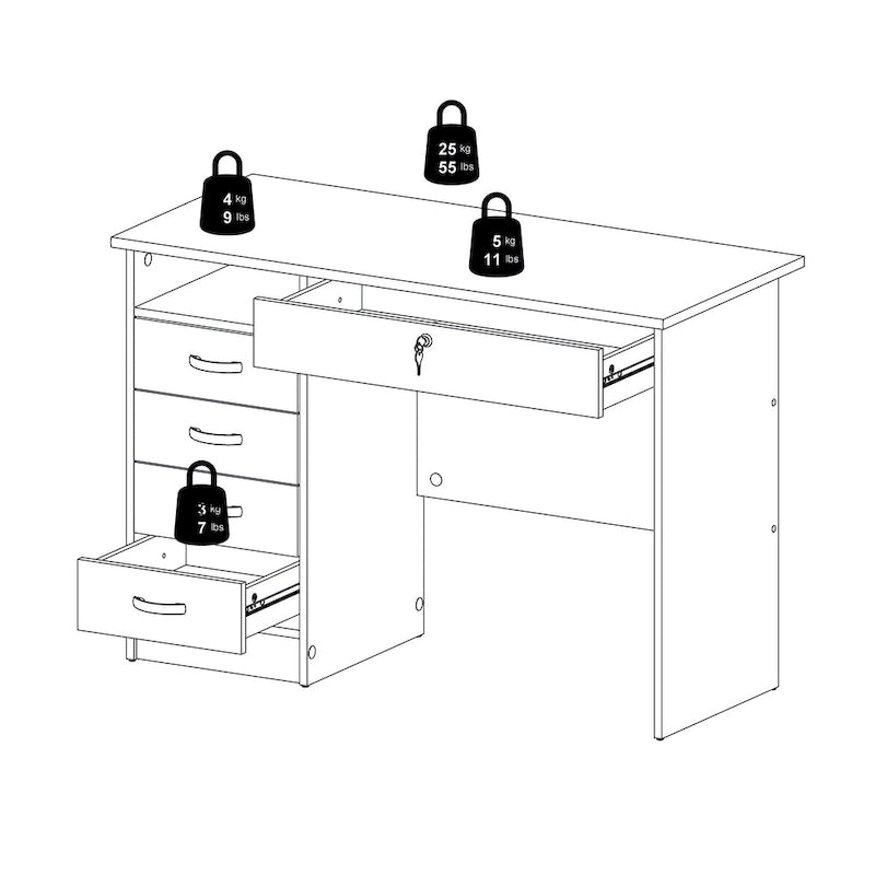 Bureau 5 tiroirs Skylar de Porch & Den