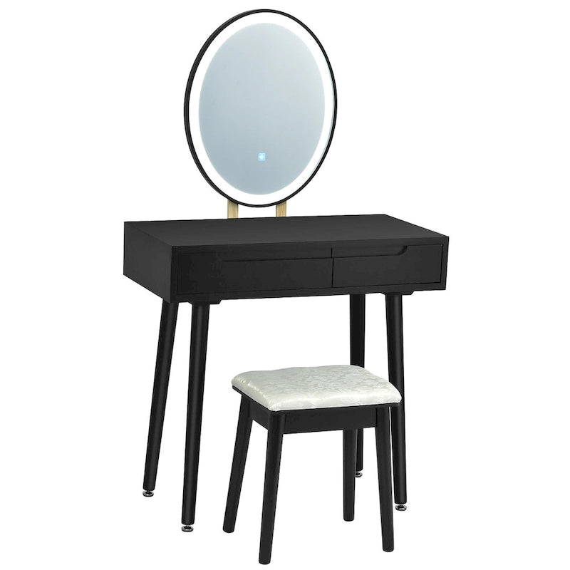 Costway Table de maquillage coiffeuse écran tactile 3 modes d'éclairage – Voir détails