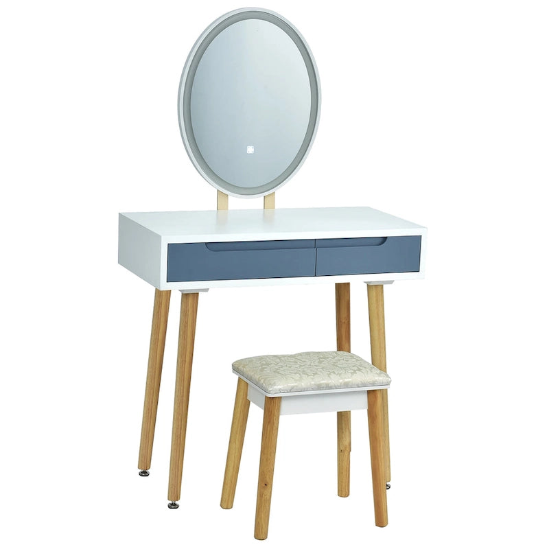 Costway Table de maquillage coiffeuse écran tactile 3 modes d'éclairage – Voir détails