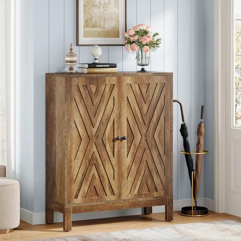 Armoire à chaussures 20 paires réglable avec portes pour entrée