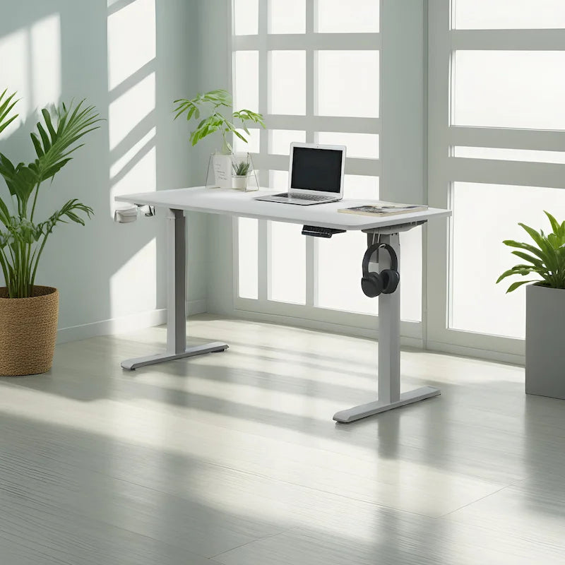 Bureau électrique réglable en hauteur KOWO K3041 55 - Poste de travail assis-debout pour bureau à domicile, avec mémoire de position