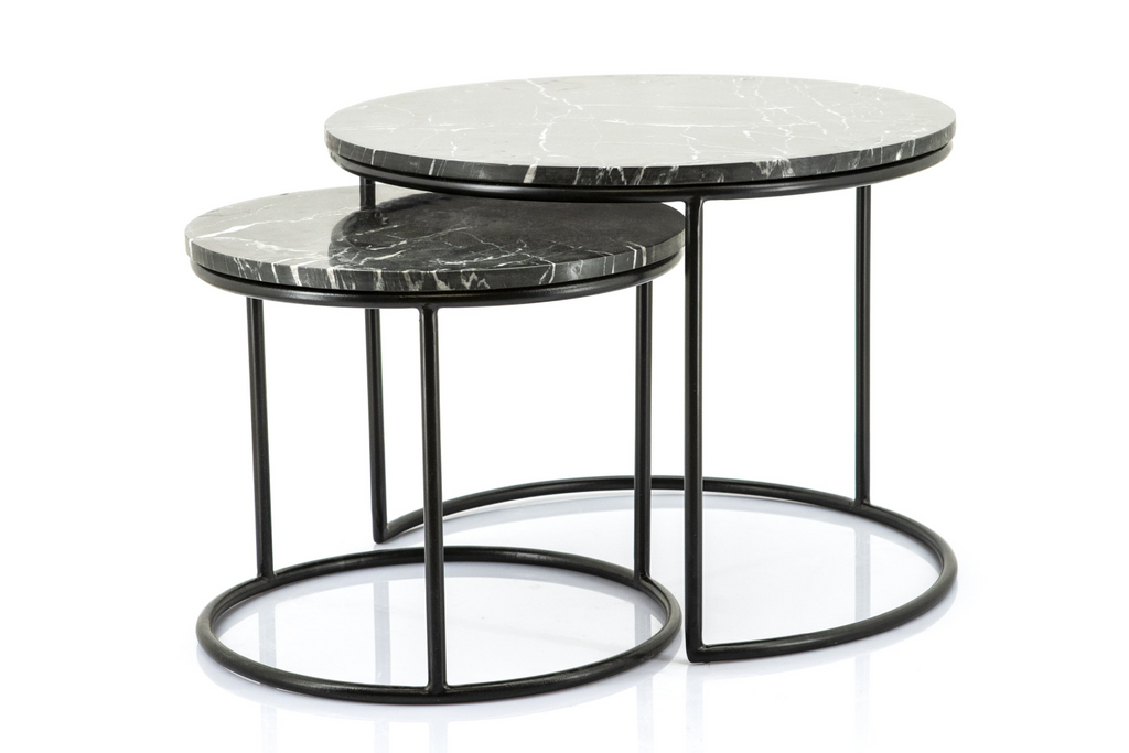 Tables basses gigognes en marbre (2)