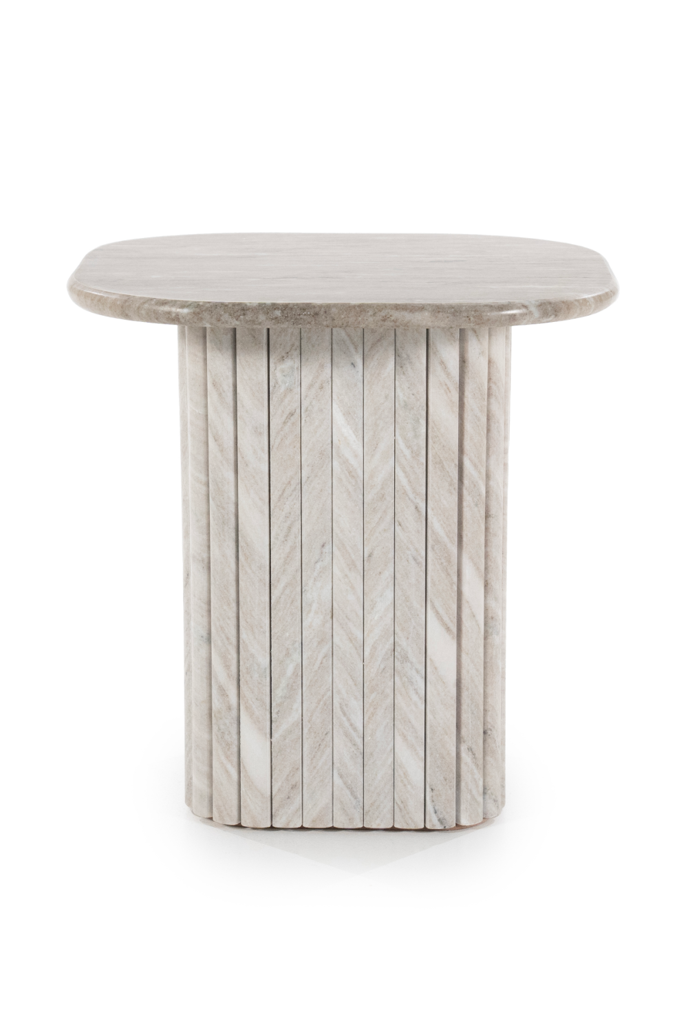 Table d'appoint en marbre gris