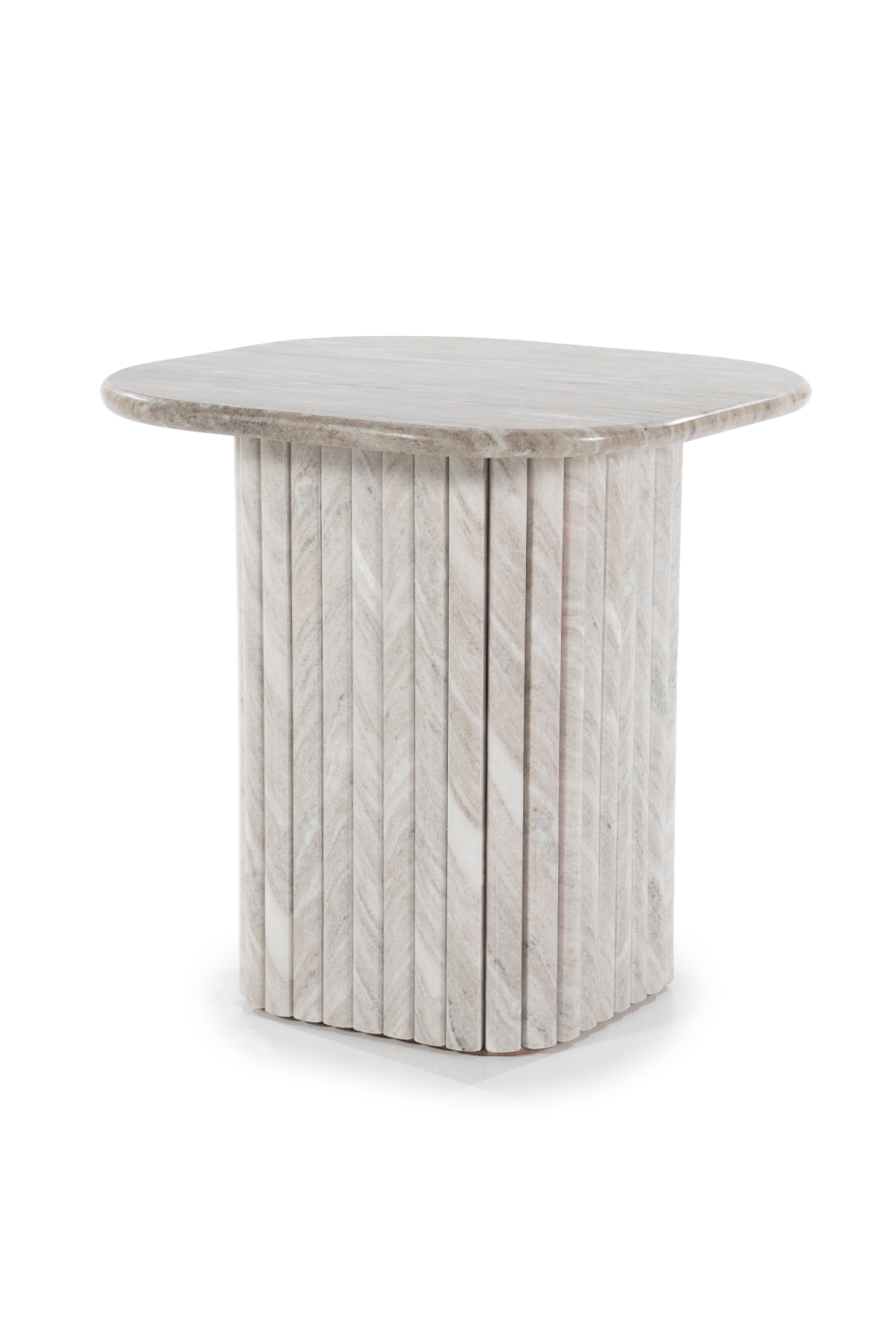 Table d'appoint en marbre gris