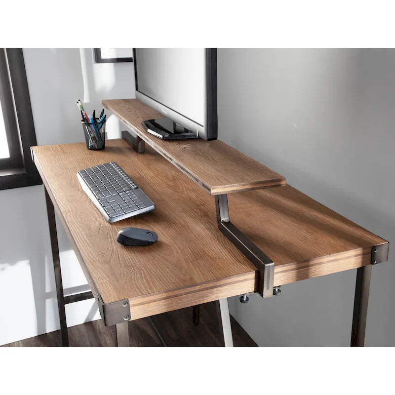 Bureau debout Gunn de Carbon Loft avec tablette amovible