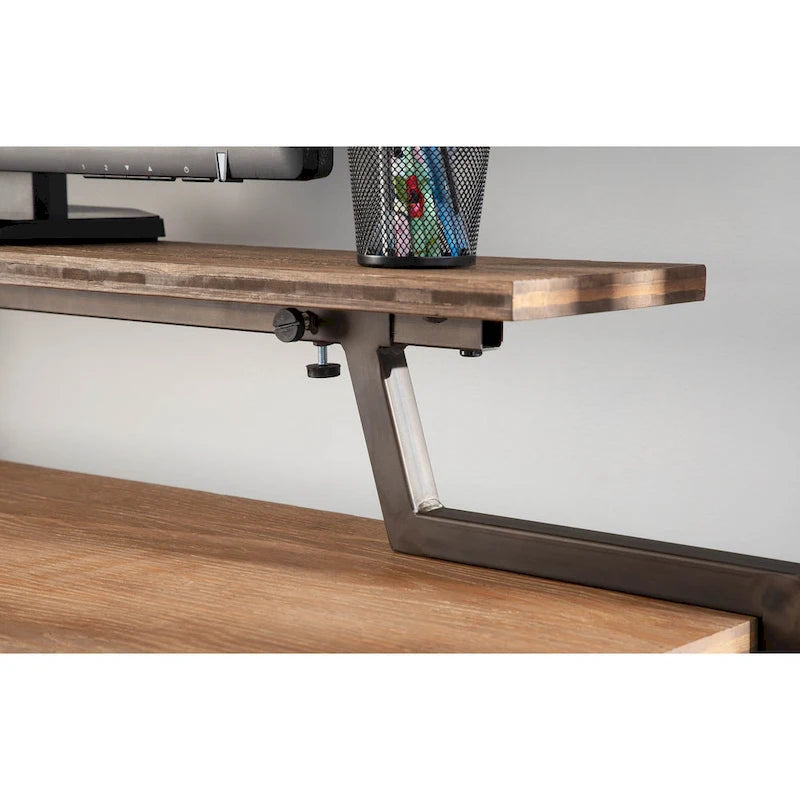 Bureau debout Gunn de Carbon Loft avec tablette amovible