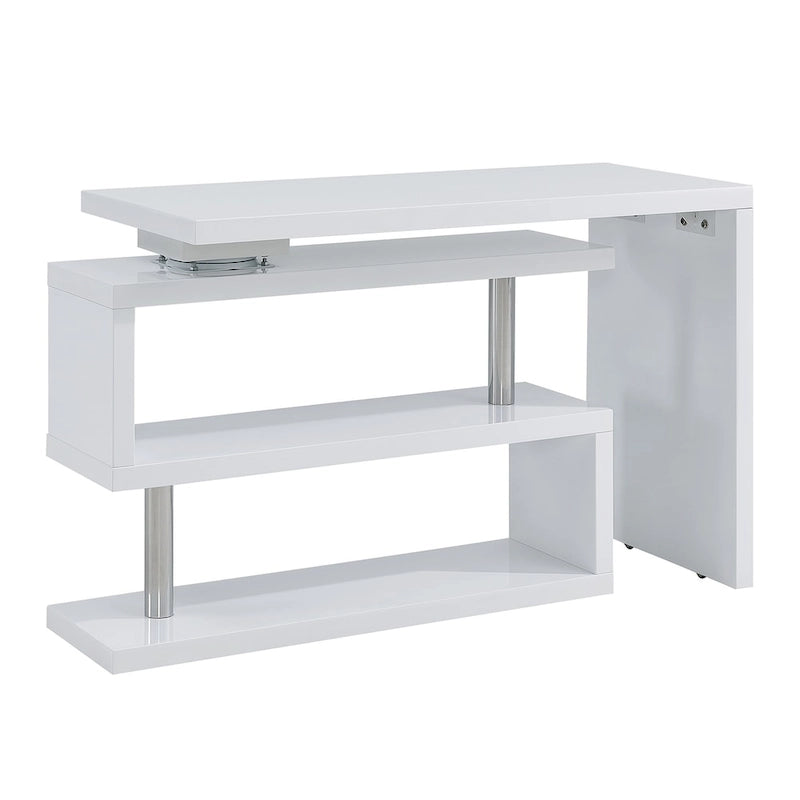 Bureau pivotant Ballintoy avec étagères de SEI Furniture
