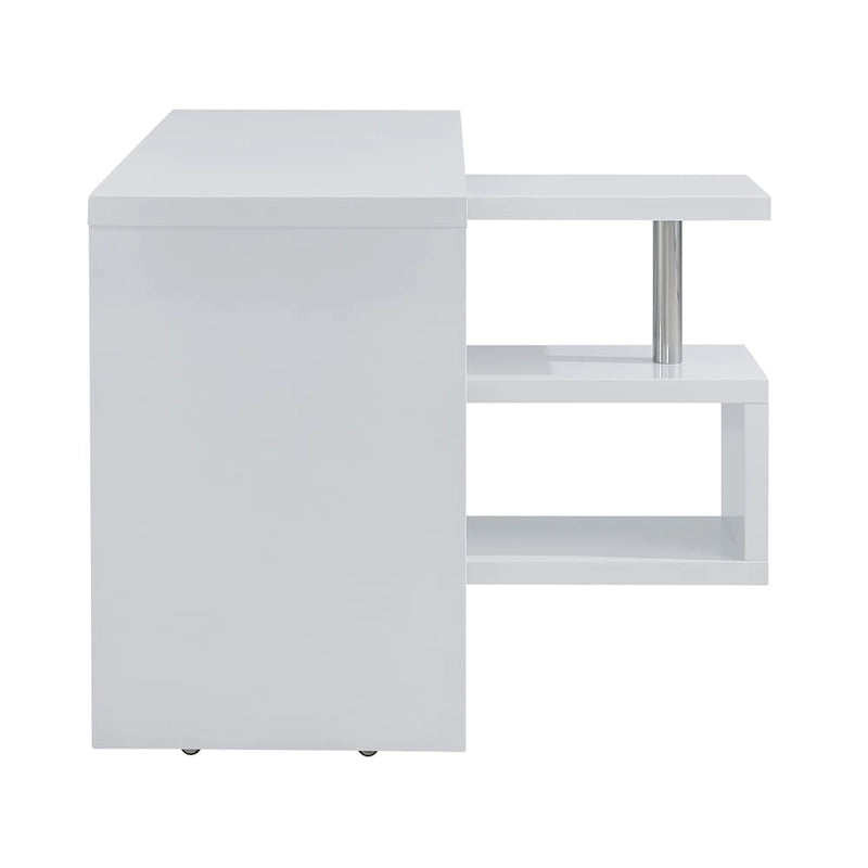 Bureau pivotant Ballintoy avec étagères de SEI Furniture
