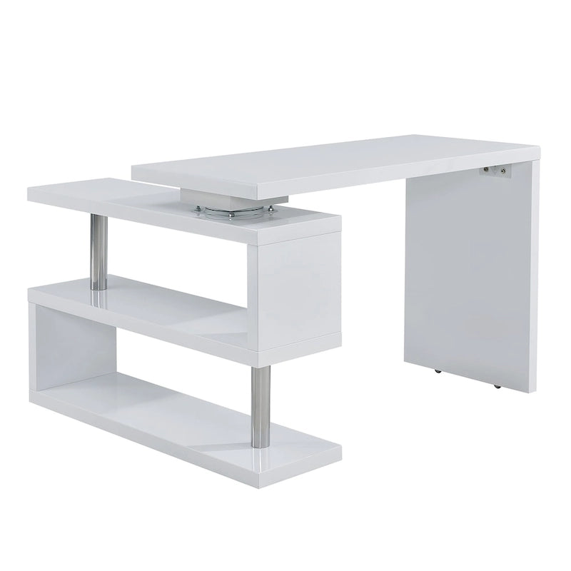 Bureau pivotant Ballintoy avec étagères de SEI Furniture