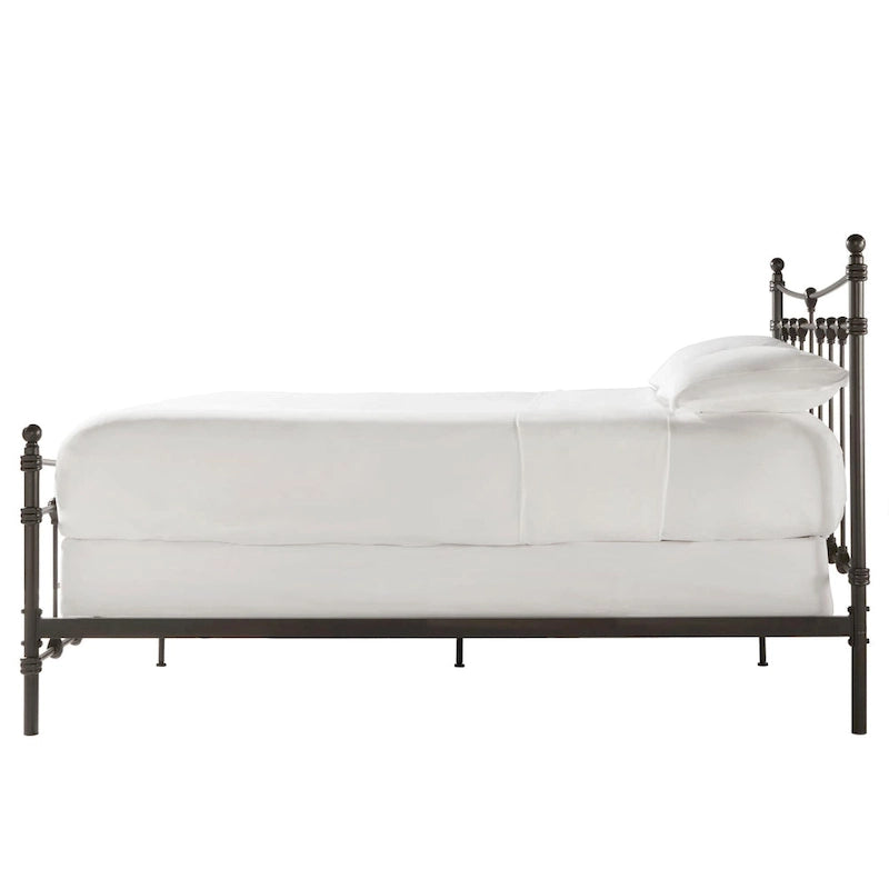 Lit en acier Xander marron foncé par iNSPIRE Q Classic