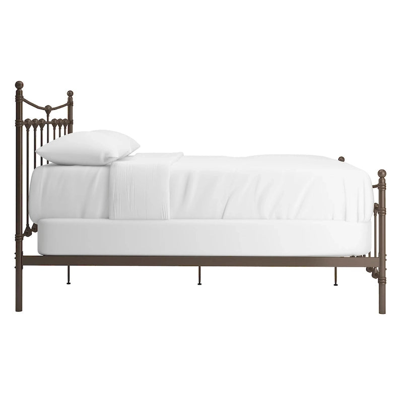 Lit en acier Xander marron foncé par iNSPIRE Q Classic