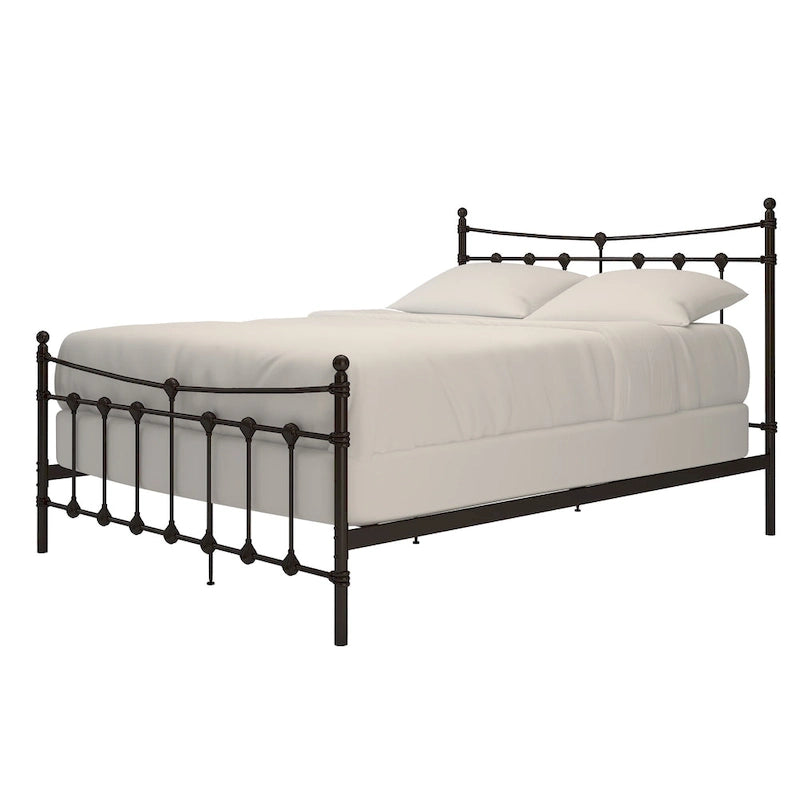 Lit en acier Xander marron foncé par iNSPIRE Q Classic