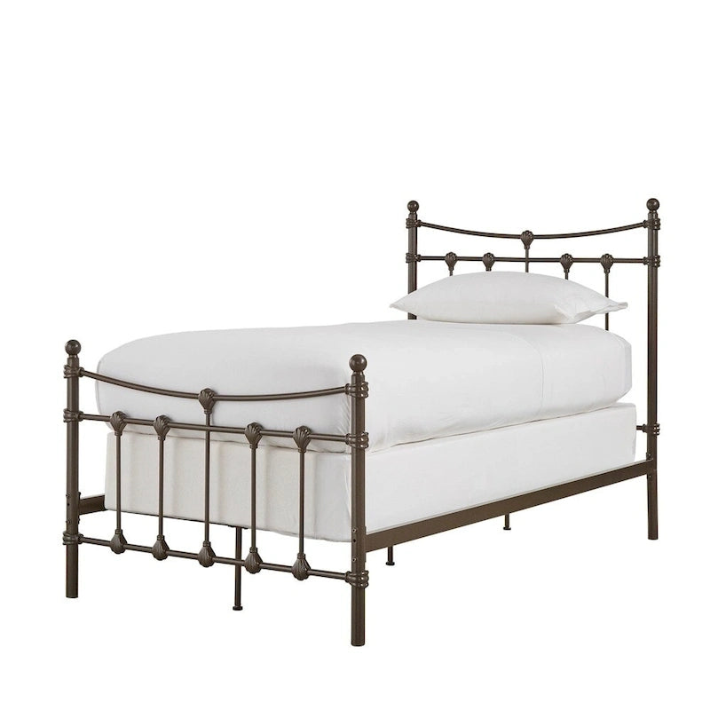 Lit en acier Xander marron foncé par iNSPIRE Q Classic
