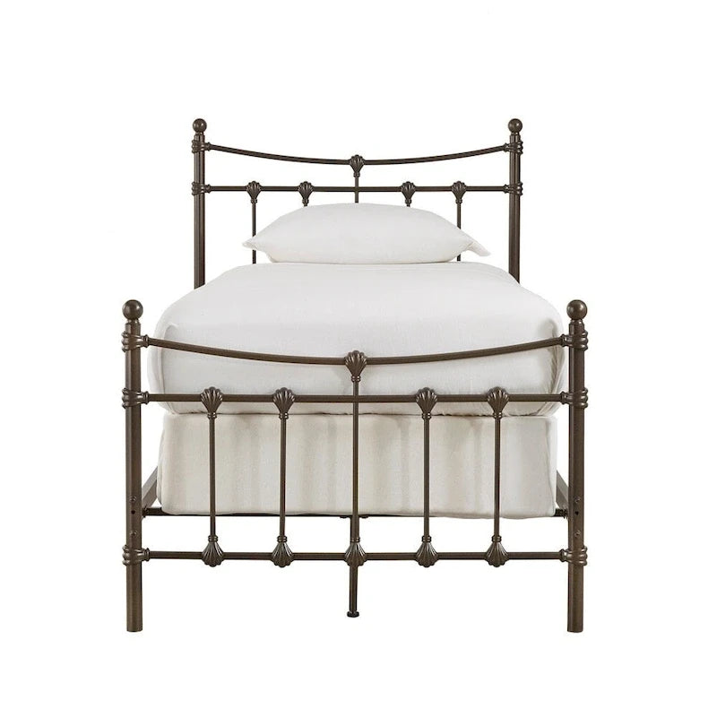 Lit en acier Xander marron foncé par iNSPIRE Q Classic