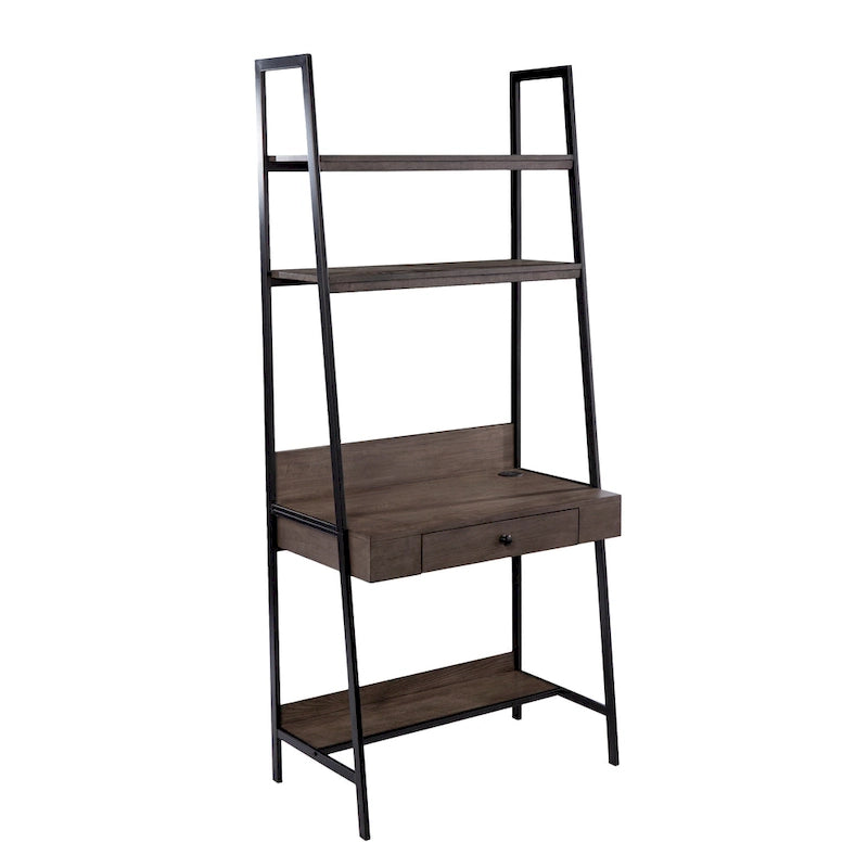 Bureau échelle industriel en bois gris Luesta de SEI Furniture