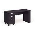 Bureau informatique Morr Modern Espresso de 59 pouces en bois avec 2 tiroirs par Furniture of America